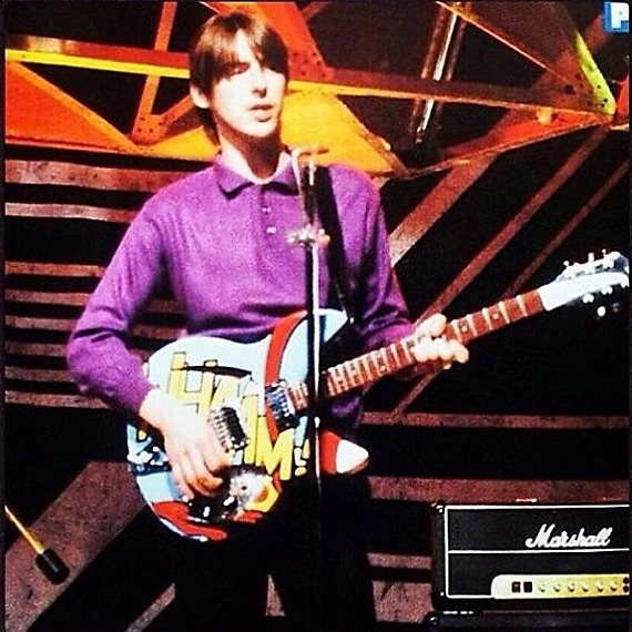 Paul Weller with his Roy Lichtenstein 'Whaam!' guitar | The Jam | The Style Council
