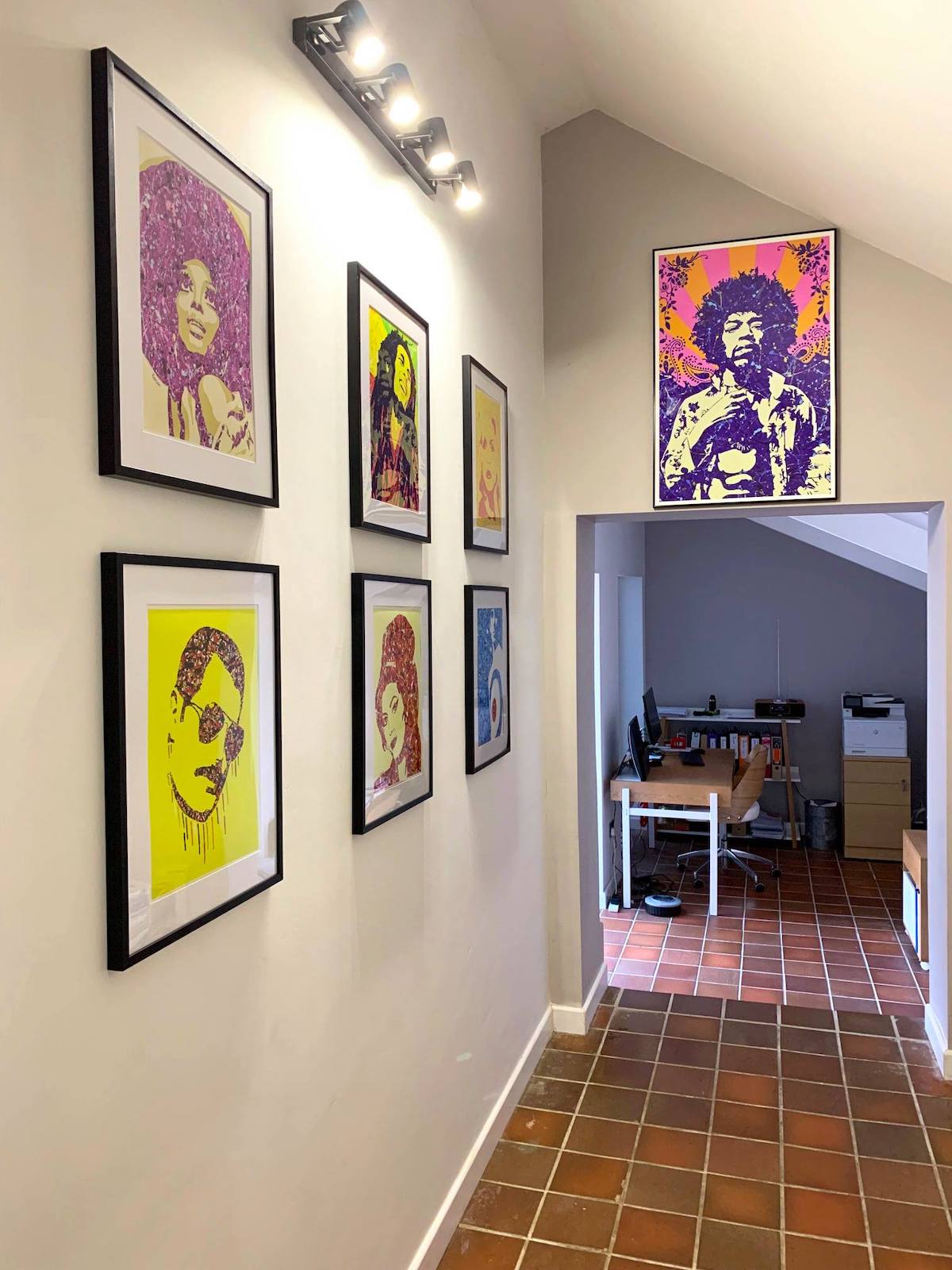 By Kerwin Pop Art painting prints in customer's homes