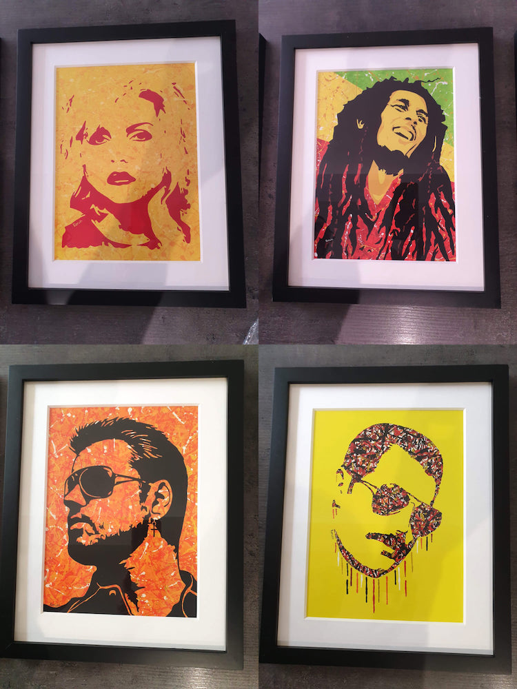 By Kerwin Pop Art painting prints in customer's homes