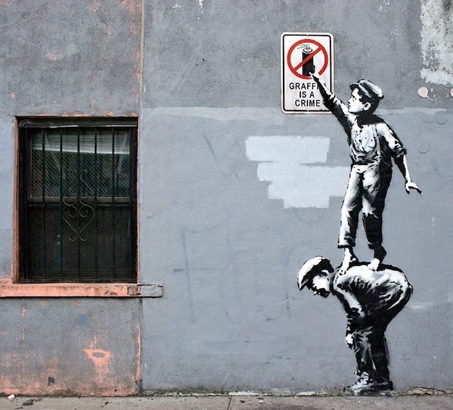 Graffiti is a Crime by Banksy