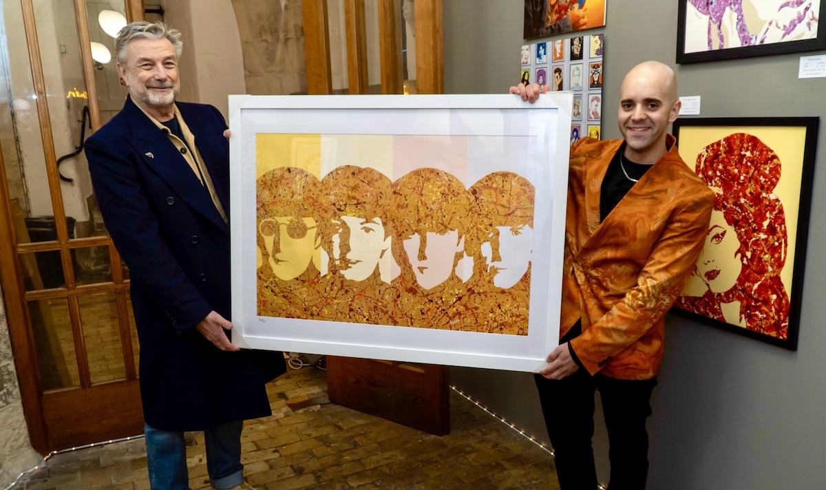 Pop! Goes The Easel Norwich Exhibition - The Beatles pop art painting print