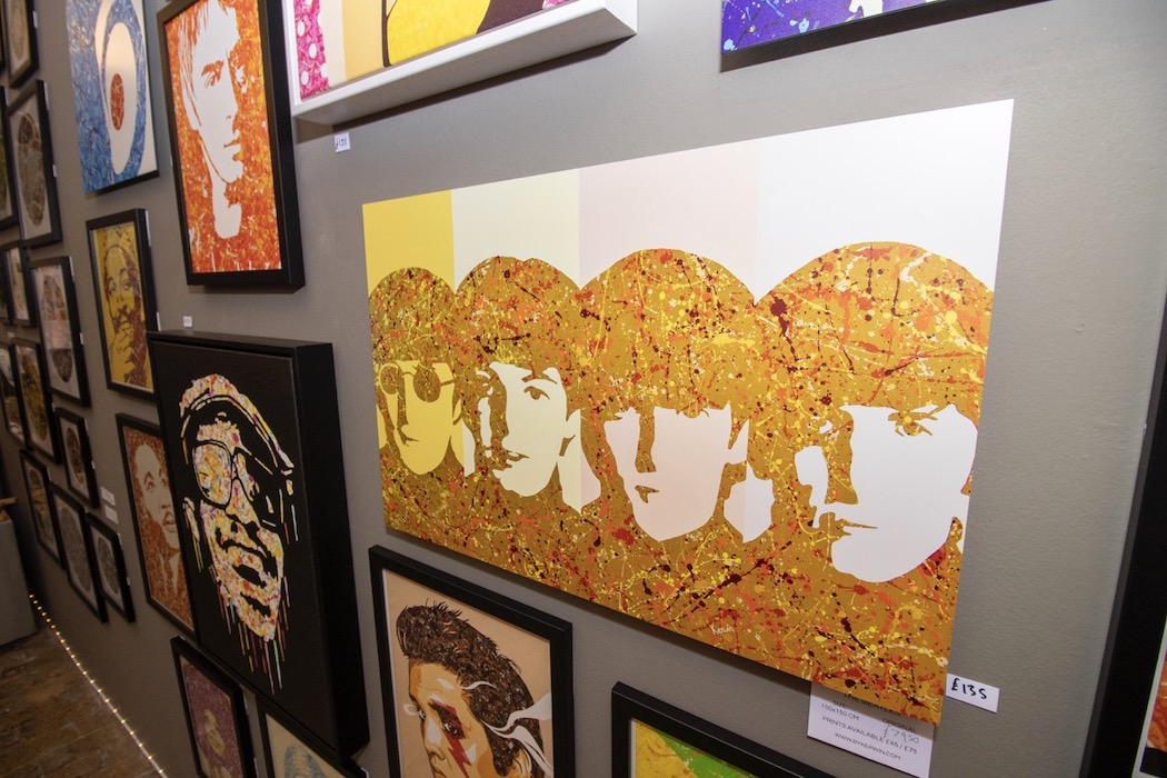 Pop! Goes The Easel Norwich Exhibition | The Beatles music pop art print