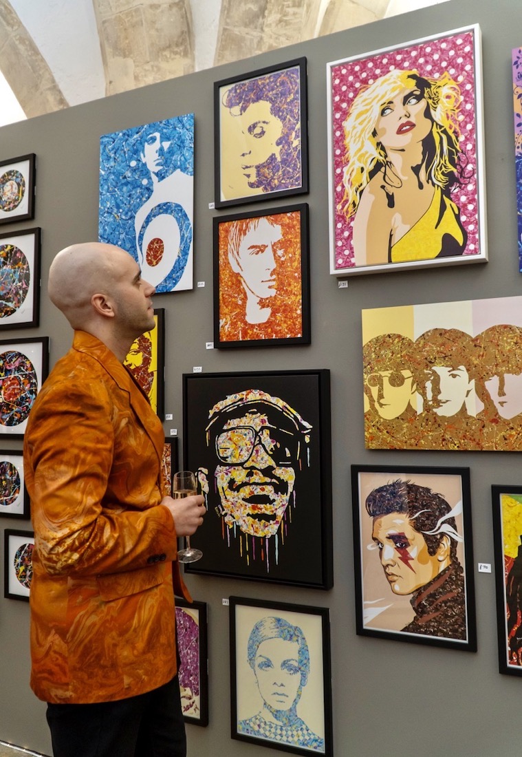 Pop! Goes The Easel exhibition by Kerwin Blackburn at the Crypt Gallery, Norwich | Music pop art paintings and prints | Stevie Wonder | Elvis Presley | Debbie Harry