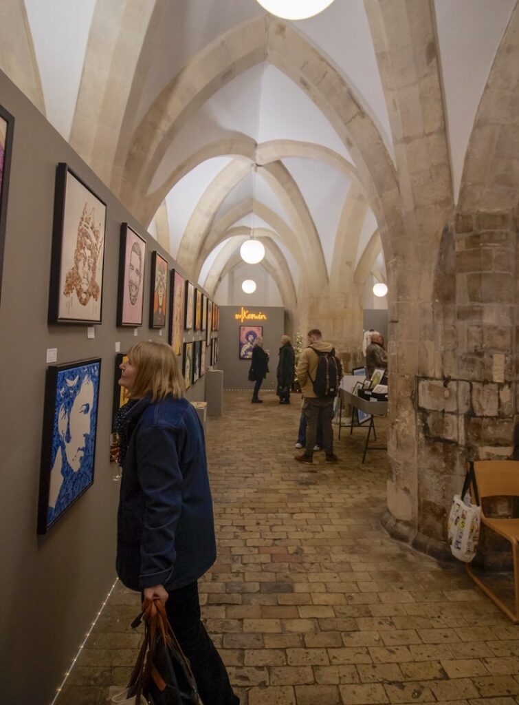 Pop! Goes The Easel By Kerwin exhibition at The Crypt Gallery, Norwich School