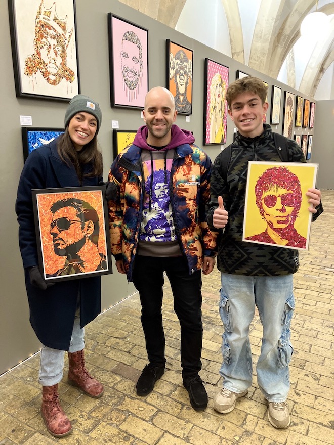 Pop! Goes The Easel exhibition by Kerwin Blackburn at the Crypt Gallery, Norwich | Music pop art paintings and prints | Liam Gallagher | George Michael