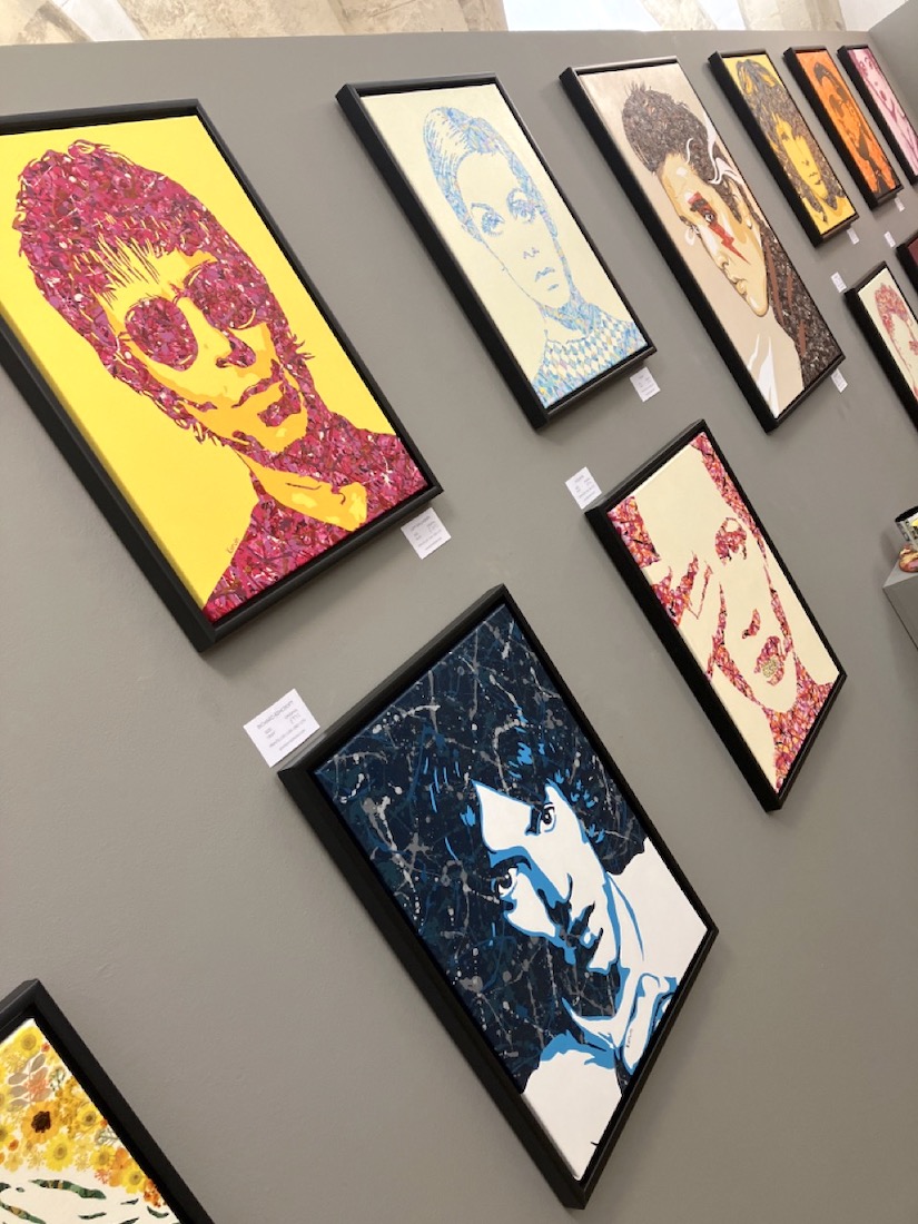 Pop! Goes The Easel exhibition by Kerwin Blackburn at the Crypt Gallery, Norwich | Music pop art paintings and prints | Liam Gallagher | Richard Ashcroft