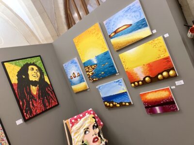 Pop! Goes The Easel | Solo Art Exhibition by Kerwin Blackburn, Crypt Gallery Norwich November-December 2023 | Bob Marley