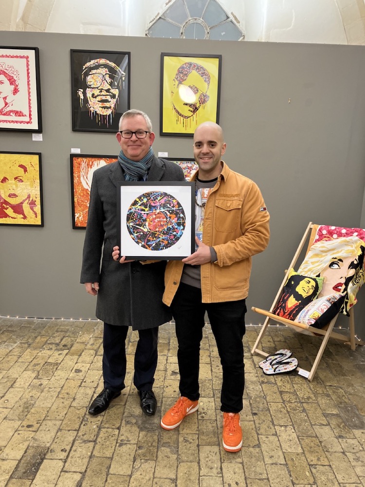 Pop! Goes The Easel | Solo Art Exhibition by Kerwin Blackburn, Crypt Gallery Norwich November-December 2023 Painted vinyl records