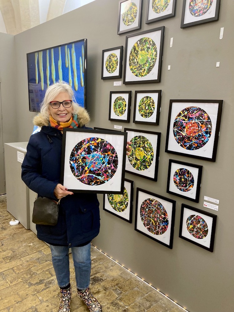 Pop! Goes The Easel exhibition by Kerwin Blackburn at the Crypt Gallery, Norwich | Music pop art paintings and prints | Handpainted vinyl records