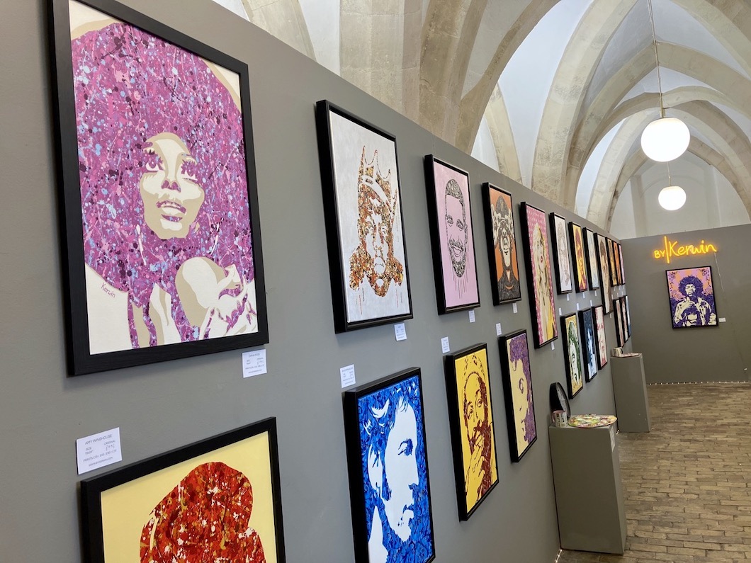Pop! Goes The Easel exhibition by Kerwin Blackburn at the Crypt Gallery, Norwich | Music pop art paintings and prints | Diana Ross