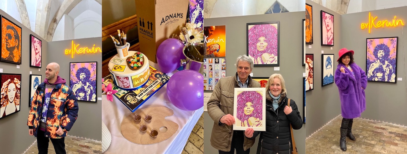Purple Saturday at Pop! Goes The Easel Exhibition in Norwich