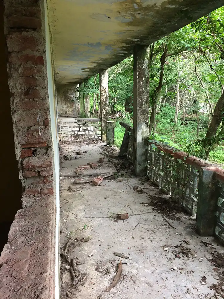 Inside the derelict Beatles ashram in Rishikesh, India
