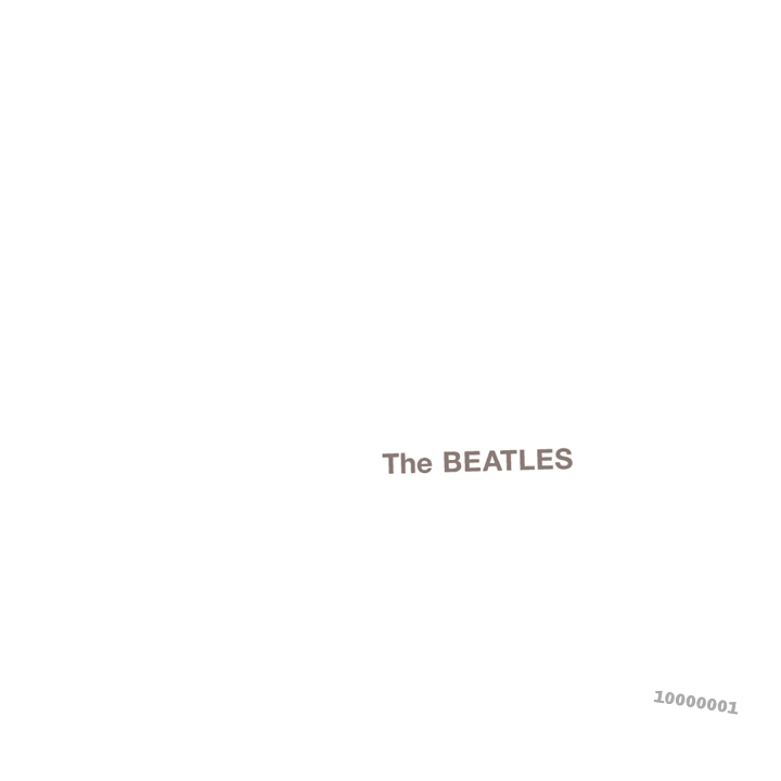 The Beatles' White Album cover