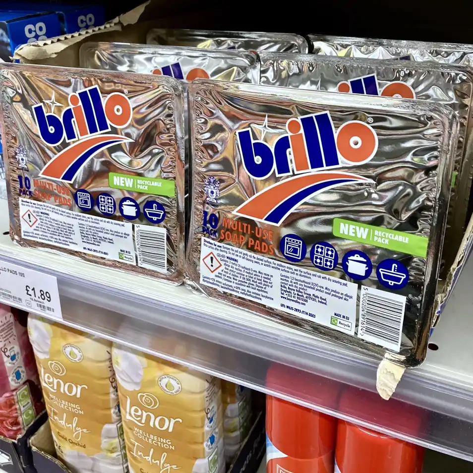 Brillo pads in the supermarket