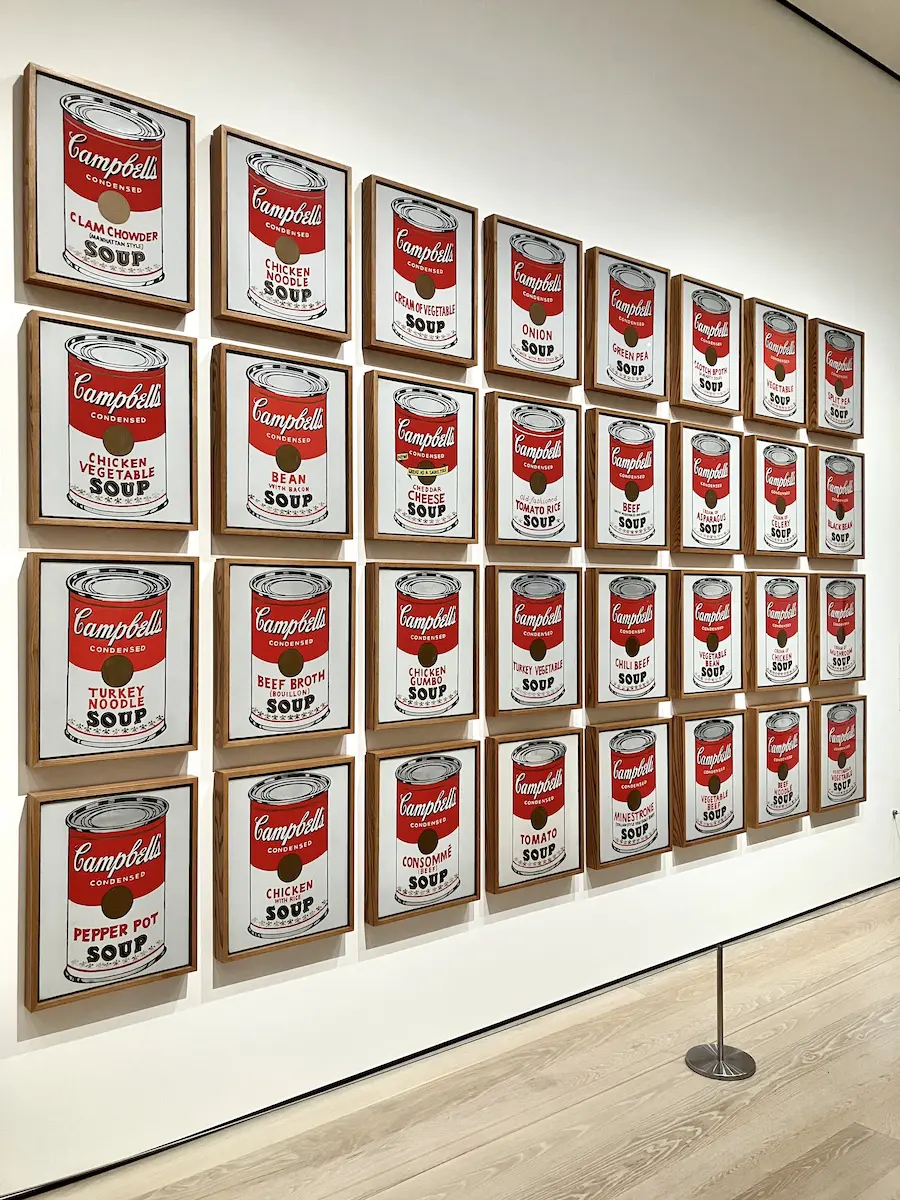 Andy Warhol Campbell's Soup Cans at MoMA, New York