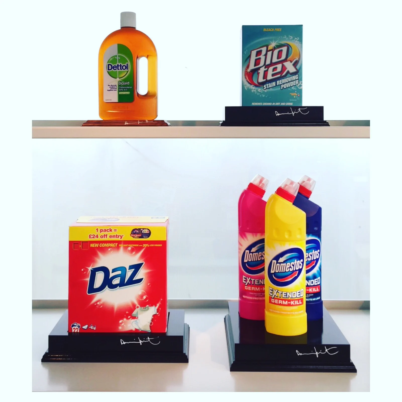 Damien Hirst supermarket pop art tribute, 2014 (credit: Artificial Gallery)