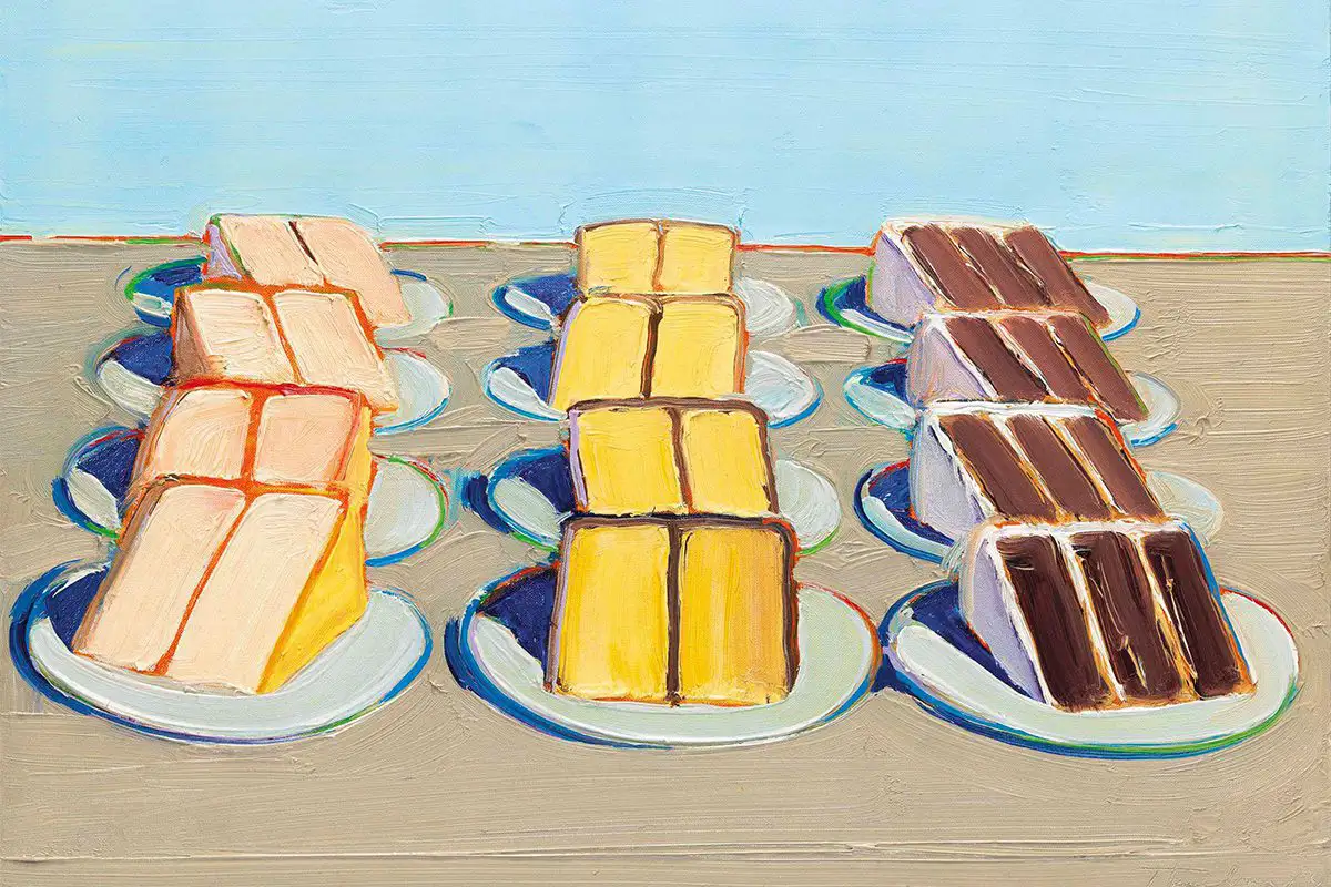 Wayne Thiebaud cakes painting (credit: Oceanside Museum of Art)