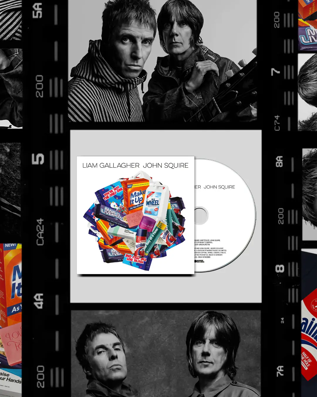 Liam Gallagher John Squire Album Cover | Andy Warhol Pop Art Influence (Credit: Liam Gallagher Facebook)